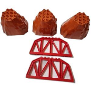 Mega Bloks Mountain Pieces & Bridge Rails – Mixed Lot